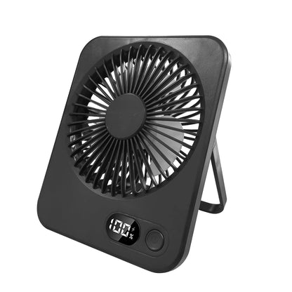 Wiederaufladbarer Tischventilator mit LED-Display & 5 Stufen