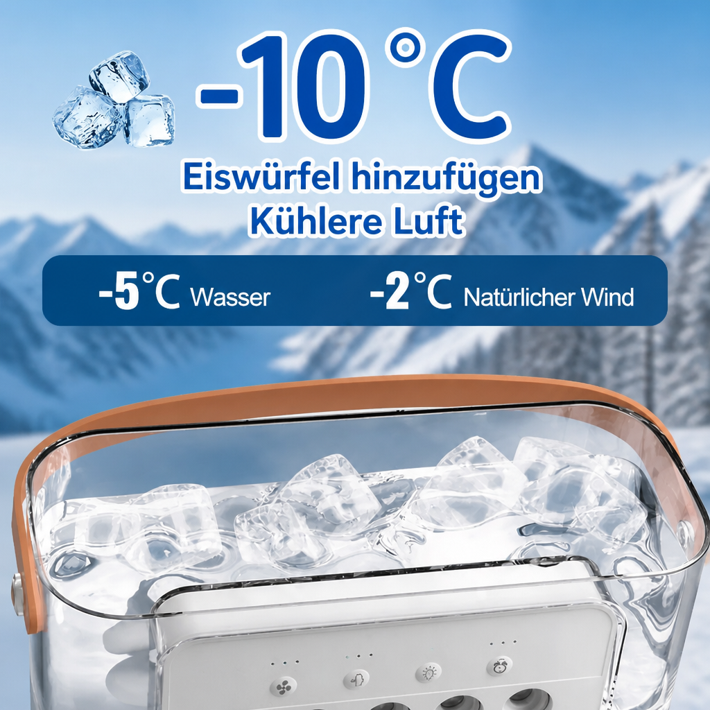 Coolvento Mini-Luftkühler mit Ventilator für Zuhause & Büro