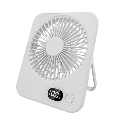 Wiederaufladbarer Tischventilator mit LED-Display & 5 Stufen